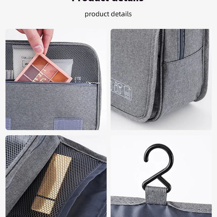 Foldable Toiletry Bag Organizer Hanging Storage Bathroom Makeup Case Cosmetic Bag Travel For Travel Business