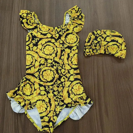 2025 New Children's swim Shorts gold Boys' Swim Shorts High end Soft Baby Swimming briefs factory price