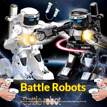 2.4G Motion Remote Control Boxing Robot, 2 Player Electronic Battle, Intelligent Robot Toy for Kids