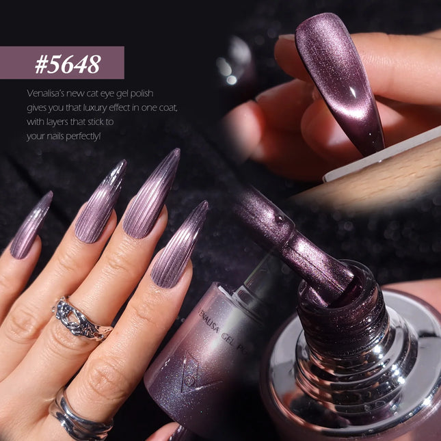10ml*1pc Venalisa Nail Gel Polish Hema Free TPO Free Color Diamond Sparkle Magnet 10DCat Eye Gel Soak Off UV LED Varnish Gel Kit