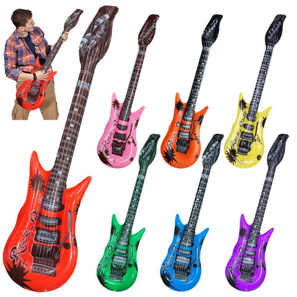 12Pcs Inflatable Instruments Toy Music Balloons Set Simulation Instrument Guitars Saxophones Microphones Party Toy Children Toys