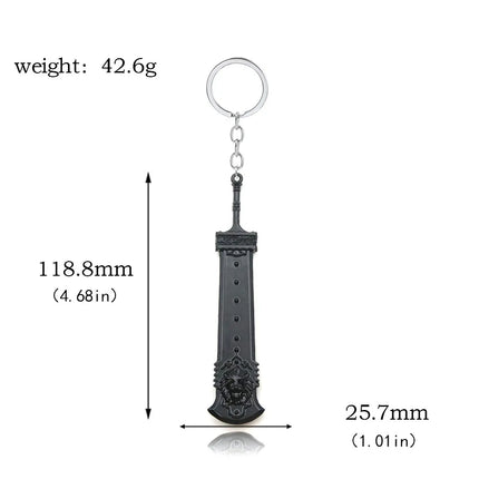 Game NieR:Automata Keychains 2B YoRHa Weapon White Promise Emir Robotics Keyrings Pendant For Men Women Fan Jewelry Accessories