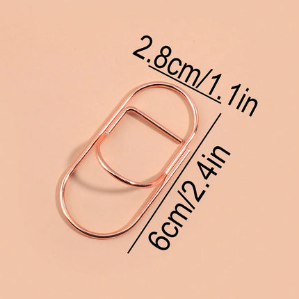 Multicolor Metal Writing Pen Clip - Creative Multifunctional Portable Notebook Accessory Office School Stationery Organizer Clip