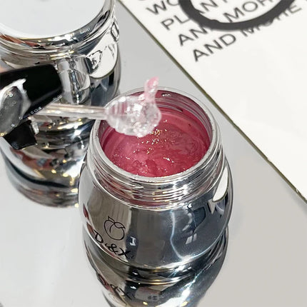 Peach Little Silver Jar Lip Balm Moisturizing Lip Care Jelly Lip Oil Hydrating Lip Primer Lip Gloss