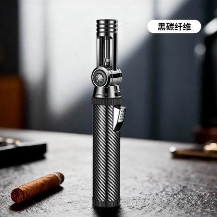 Windproof Super Large Firepower Foldable Compass Spray Gun Lighter, Metal High-temperature Outdoor Barbecue Camping Lighter