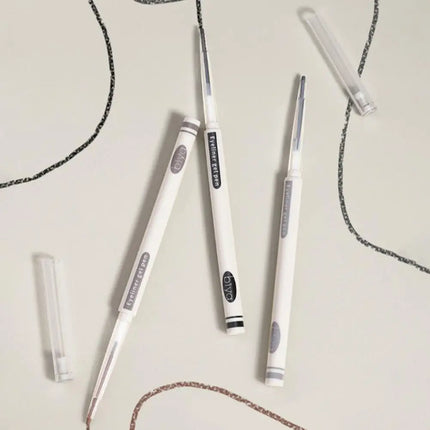 Waterproof Grey Brown Eyeliner Gel Pencil Ultra-fine Matte Smooth Eyeliner Pen Smudge Proof High Pigmented Eyeliner Pencil