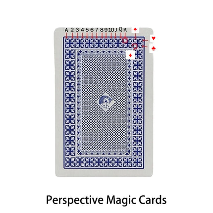 Perspective Marked Deck Playing Cards Poker Magic Trick Close-up Street Illusion Gimmick for Beginner Easy to Use Magic Props