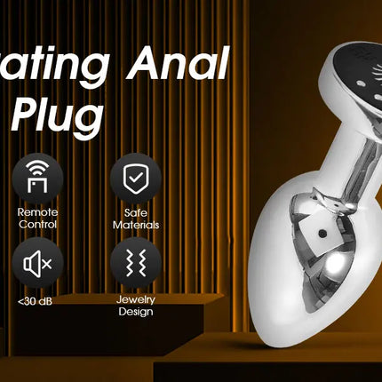 Wireless Metal Anal Vibrator for Women Remote Control Butt Plug Prostate Massager 10 Speeds Adult Couple Sex Toys for Men