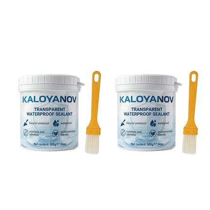 500g Clear Invisible Waterproof Sealant Anti-Leakage Glue for Bathroom Roof Window Wall Tile Repair Coating Agent, w/ Brush