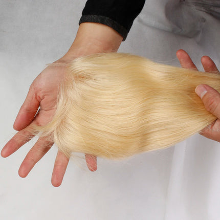 613 Straight Closure 4x4 Transparent Lace Blonde Closure Brazilian Remy Human Hair Lace Closure Pre Plucked for Women Free Part