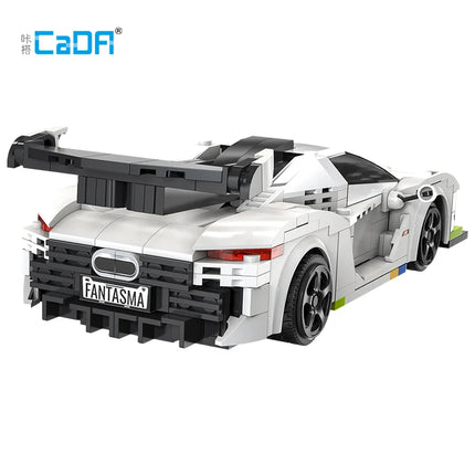 Cada APP Programming Remote Control Swedish Ghost Sports Car Building Blocks City RC Vehicle Racing Car Bricks Gifts Toy for Boy