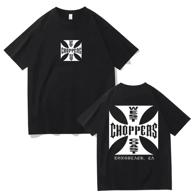 Summer Fashion T Shirt Men Women Cotton West Coast Choppers Print Oversized T-Shirt Casual Short Sleeve O-Neck Vintage Clothing