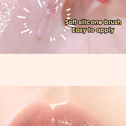 Four pack lip gloss set box, water gloss jelly lip gloss, moisturizing glass lips, not easy to stick to cup