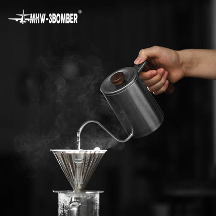 MHW-3BOMBER Planet Hand Brewing Kettle Kettle Gooseneck Spout Drip Coffee Maker Kettle  Pour Over Pot Set Goose Necked Kettle