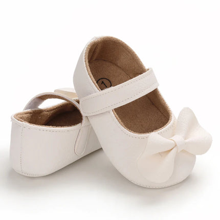 Baby Girl Casual and Comfortable Solid Color Mary Jane Shoes Lightweight and Non Slip Spring and Autumn Walking Shoes