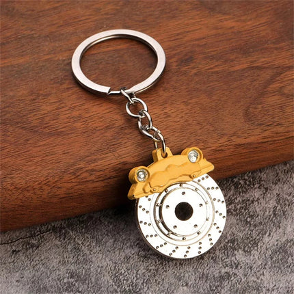 Creative Speed Gearbox Keychain Gear Head Pendant Keyring for Car Key Turbo Hub Brake Disc Charms Shock Absorber Keys Holder
