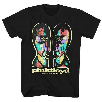 Punk Rock Band Print Tops Pink Floyd Print Round-neck T-Shirt Retro Casual Streetwear Sports Cotton Short Sleeve Unisex