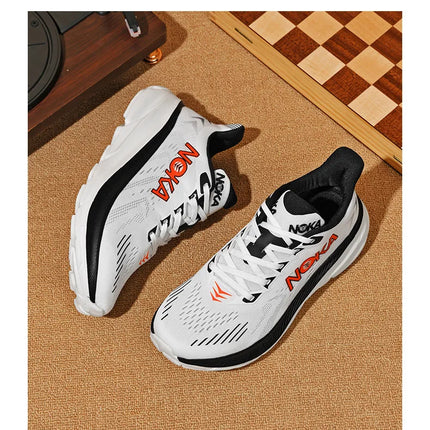 Men's Running Shoes Jogging Breathable Mesh Cushioning Non-Slip Outdoor Luxury shoes Couple Trainer Race Sneakers Off-road Shoes