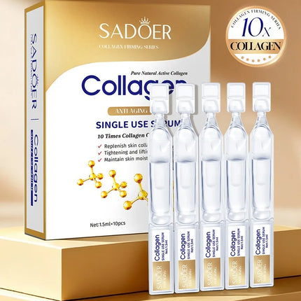Collagen Ceramide Hyaluronic Acid Face Serum – Anti-Aging & Whitening Repair Essence, Firm Smooth Skin, Fade Dark Spots
