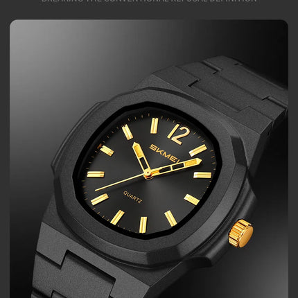 Skmei Bracelet Watches for Men Analog Display 50M Waterproof Simple Style Quartz Wristwatch