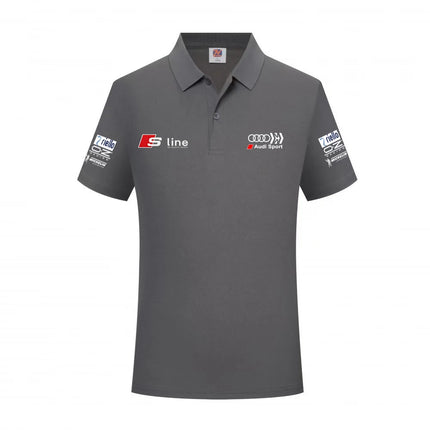 Audi Sporty Men's Polo Shirt 2026 Summer New Model Slim Fit Design Sporty Casual Style Breathable Fabric