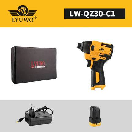 LYUWO 16V Electric Drill Driver 100N. m Impact Wireless Drill Bit Household Multifunctional Electric Screwdriver Tool