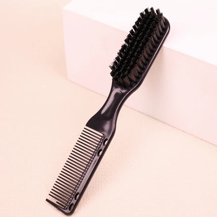 1/2pcs Convenient and multifunctional travel dual head brush comb styling tool integrated，Special for real hair wigs