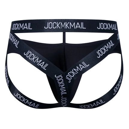 JOCKMAIL Men Sexy G String Thong Erotic Jockstrap Bondage Underwear Strap Harness Lingerie Hollow Underpants Ice Silk Hot