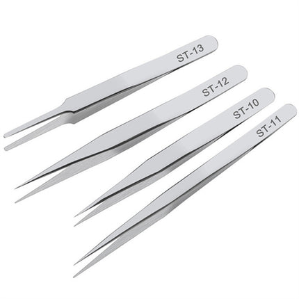 Stainless Steel Long Forceps Straight Head Elbow Medical Tweezers ST-10, ST11, ST-12, ST-14, ST-15, ST17