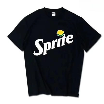 2026 Summer  New INS Pepsi Cola Sprite Coca-Cola Joint T-shirt Men Women Loose Cotton Couple Short Sleeve Tops T Shirts