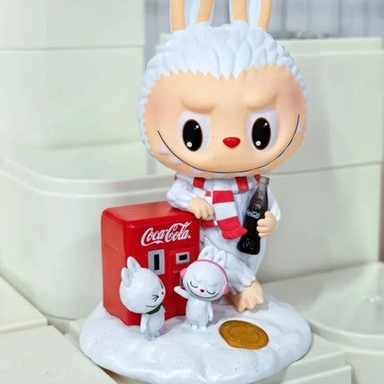 Genuine POPMART Labubu Coca Cola Series Blind Box Kawaii Anime Figure Desktop Decoration Mystery Box  Cute Girls Birthday Gifts