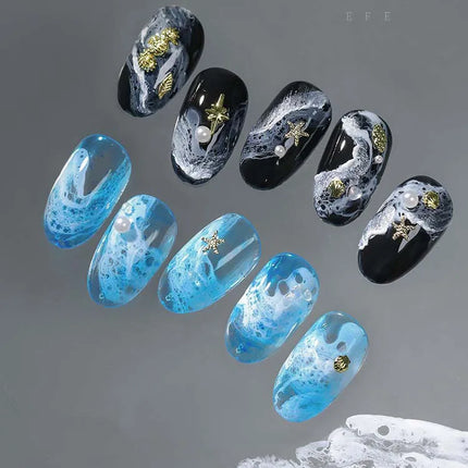 Wave Gel Nail Rapid Smudging Special Halo Dye Nail Art Bubble Hole Gel 7color for Marble Wave Nail Art for Nails Salon Manicure
