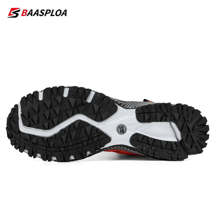 Baasploa Men Running Shoes Lightweight Breathable Jogging Sport Shoes Male Lace-up Fashion Comfort Casual Sneakers Non-slip