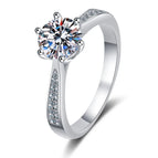 6.5 / Moissanite-women / 2CT-8MM