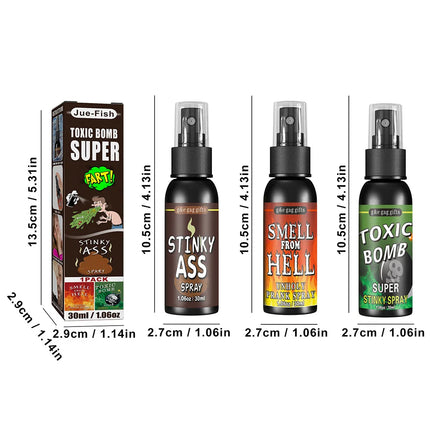 30ml Fart Gag Spray Prank Joke Plastic Liquid Fart Gag Party Supplies Stinky Fart for Adults Kids Non Toxic Halloween Funny Toys