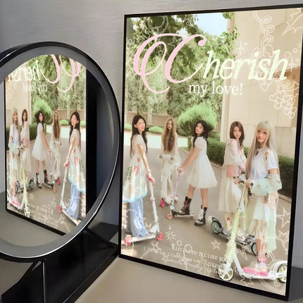 Kpop Band I-ILLIT Poster Trendy And Easy-to-Apply Wall Art Stickers For Home Decor And Dorm Room Walls