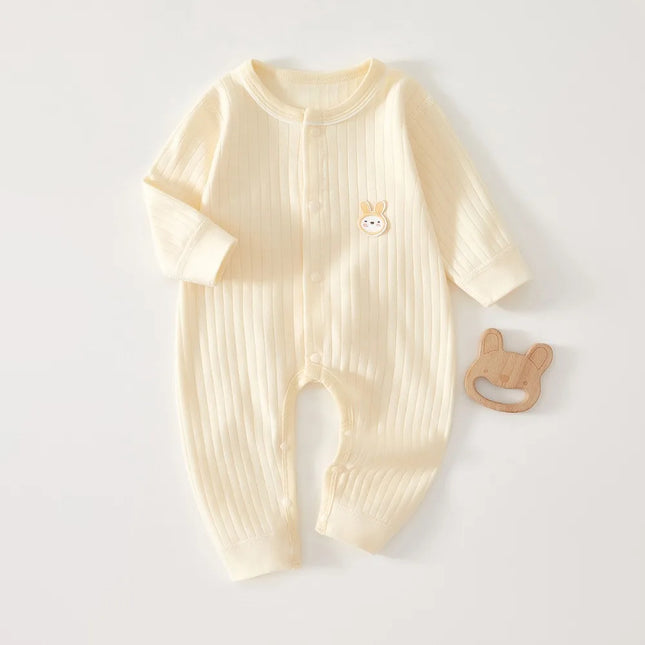 AYNIGIELL Spring and Autumn 0-12 Months Baby Rompers Superior Quality Newborn 100% Cotton Jumpsuit for Newborn Boys and Girls