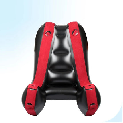 Sex sofa Chair Bed Split leg Bandage tie pad inflatable sex toy Adult Games Furniture Aid With Straps Flocking PVC