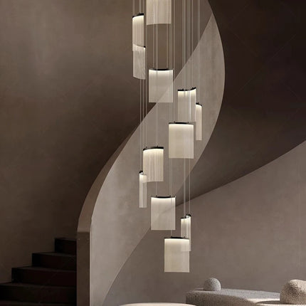Modern home decor led lights pendant light lamps forstaircase Chandeliers for living room hanging light indoor lighting
