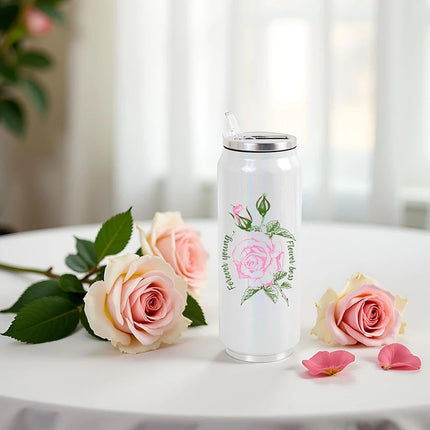 350ml 500ml Sublimation Blank Tumblers Can Stainless Steel Thermos Bottle Double Wall Insulated Cup With Lid Straw Water Bottle