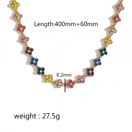 18K Gold Plated Stainless Steel Jewelry Set with Delicate Cubic Zirconia - Luxury Fashion Bracelet And Necklace Combo for Party