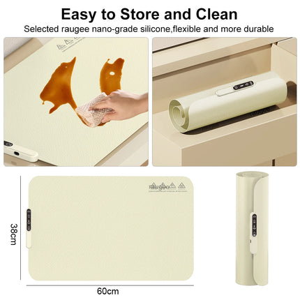 Electric Warming Plate Fast Heating Food Warmer Tray Portable Food Heater Foldable Silicone Dining Table Food Coffee Warming Mat