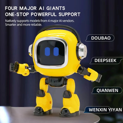 AI Robot Companion for Kids 2.4G Remote Control Electric Robot Easy Operation Home Education Travel Toy Gift