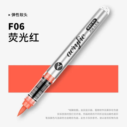GRASP 120/1 Colors Acrylic Marker Pens Waterproof Pen Soft Brush Nib Student Art for Glass Stone Art School Supplies Stationery