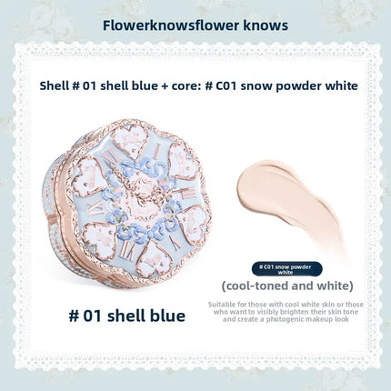 Flower Know bunny Garden Air Cushion CC Cream Foundation Skin-Friendly Moisturizing Concealer Long-Lasting Face Makeup Base