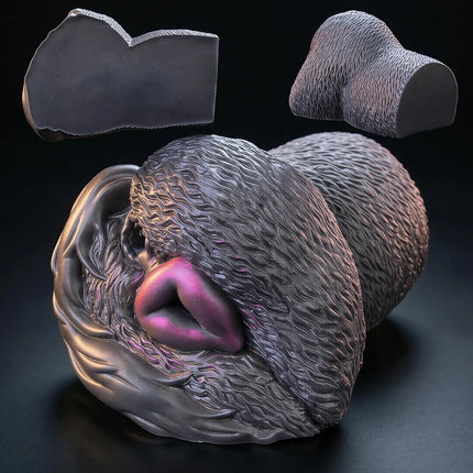 GEEBA Realistic Beast Creature Male Masturbator Soft Silicone Sex Simulation Pocket Pussy Adult Onahole Adult Sex Toys for Men