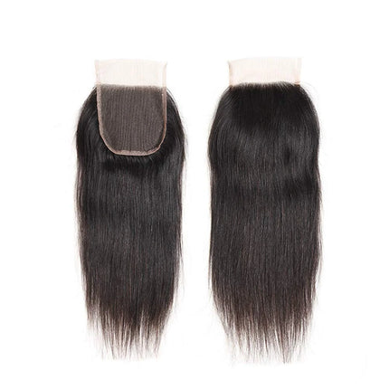 13x4 Lace Front Closure Human Hair Ear to Ear Transparent Lace Frontal Closure Straight Hair Extensions Human Hair Pre Plucke