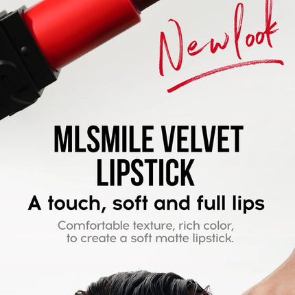 6-Color Embossed Matte Lipstick, Easy to Apply, Moisturizing and Natural Finish Long-Lasting Smooth Texture for Soft and Elegant