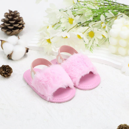 Baby girl winter breathable front shoes cute plush toddler shoes baby shoes