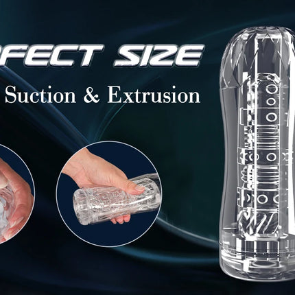 Fleshy The Light Male Masturbators Cup Soft Silicone Material Adult Masturbation Sex Toys for Men Pocket Pussy Penis Training